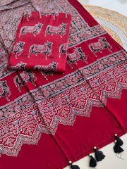 Modal Silk Top with Dupatta