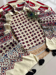 Modal Silk Top with Dupatta