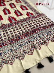 Modal Silk Top with Dupatta