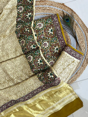 Modal Kalamkaari Suit With Dupatta