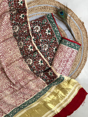 Modal Kalamkaari Suit With Dupatta