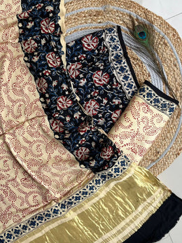 Modal Kalamkaari Suit With Dupatta