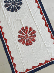 Ajrakh Patch Work Suit with Dupatta