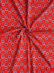 Ajrakh Patch Work Suit with Dupatta