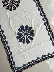 Ajrakh Patch Work Suit with Dupatta