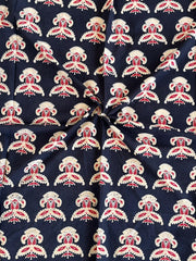 Ajrakh Patch Work Suit with Dupatta