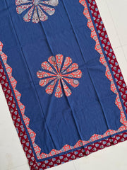 Ajrakh Patch Work Suit with Dupatta