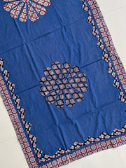 Ajrakh Patch Work Suit with Dupatta