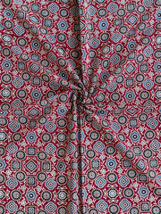 Ajrakh Patch Work Suit with Dupatta