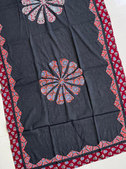 Ajrakh Patch Work Suit with Dupatta