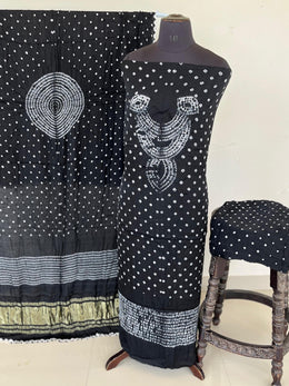 Modal Bandhani Suit With Dupatta