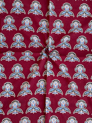 Ajrakh Patch Work Suit with Dupatta