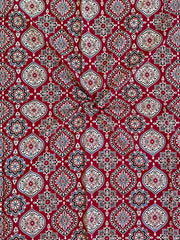 Ajrakh Patch Work Suit with Dupatta