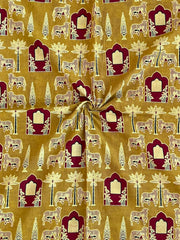 Ajrakh Patch Work Suit with Dupatta