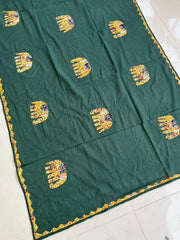 Ajrakh Applique Suit with Dupatta