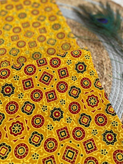 Ajrakh Applique Suit with Dupatta