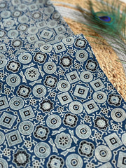 Ajrakh Applique Suit with Dupatta