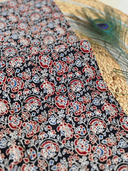 Ajrakh Applique Suit with Dupatta