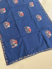 Ajrakh Applique Suit with Dupatta