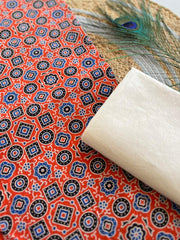 Ajrakh Applique Suit with Dupatta