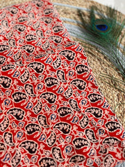 Ajrakh Mirror Patch Work Suit with Dupatta