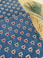 Ajrakh Mirror Patch Work Suit with Dupatta