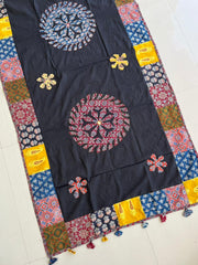 Ajrakh Mirror Patch Work Suit with Dupatta