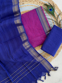 Handloom Mangalgiri Suit with Dupatta
