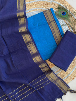 Handloom Mangalgiri Suit with Dupatta
