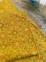 Ajrakh Salwar Suit With Khadi Dupatta