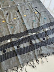 Ajrakh Salwar Suit With Khadi Dupatta