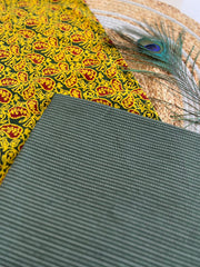 Ajrakh Salwar Suit With Khadi Dupatta