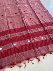 Ajrakh Salwar Suit With Khadi Dupatta