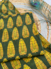 Ajrakh Salwar Suit With Khadi Dupatta