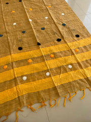 Ajrakh Salwar Suit With Khadi Dupatta