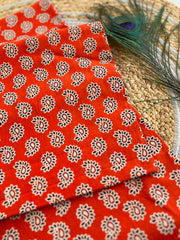 Ajrakh Salwar Suit With Khadi Dupatta