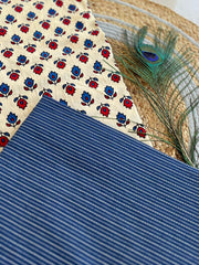 Ajrakh Salwar Suit With Khadi Dupatta