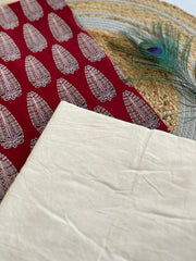 Ajrakh Mirror Work Salwar Suit