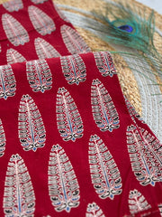 Ajrakh Mirror Work Salwar Suit