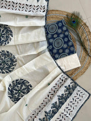 Ajrakh Mirror Work Salwar Suit