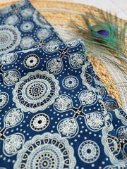 Ajrakh Mirror Work Salwar Suit