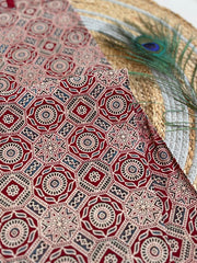 Ajrakh Mirror Work Salwar Suit