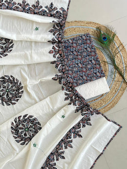 Ajrakh Mirror Work Salwar Suit