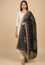Ajrakh Patch Work Dupatta