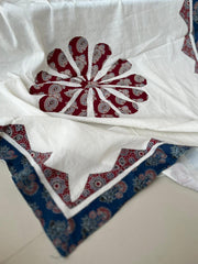 Ajrakh Patch Work Dupatta