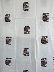 Ajrakh Patch Work Dupatta