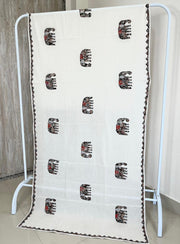 Ajrakh Patch Work Dupatta