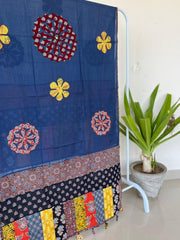 Ajrakh Patch Work Dupatta