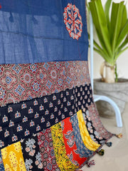 Ajrakh Patch Work Dupatta