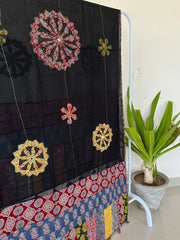 Ajrakh Patch Work Dupatta